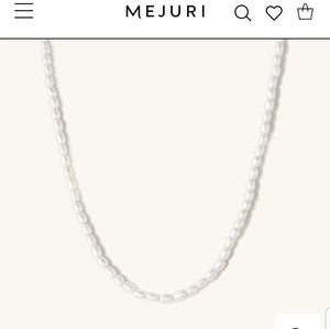 Mejuri tiny pearl necklace